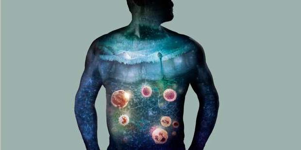 呼吸与免疫治疗领域的男性代表形象.